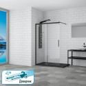 Душевая перегородка RGW Walk In WA-13-B 150x195, профиль матовый черный