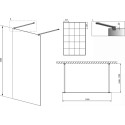 Душевая перегородка Radaway Modo New Black I Factory 140