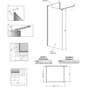 Душевая перегородка Radaway Modo New IV 100x85