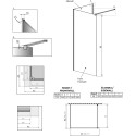Душевая перегородка Radaway Modo New IV 110x90