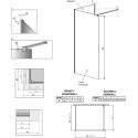 Душевая перегородка Radaway Modo New IV 80x75