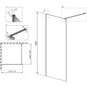 Душевая перегородка Radaway Modo X Black II Frame 120