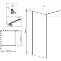 Душевая перегородка Radaway Modo X Black II Frame 80