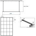 Душевая перегородка Radaway Modo X Black I Factory 140