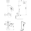 Душевая стойка Bravat Cobble F6389423CP-A1-ENG