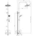 Душевая стойка Decoroom SO21 SO21070