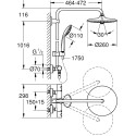 Душевая стойка Grohe Euphoria 27615001 + средство для металлических поверхностей