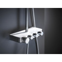 Душевая стойка Grohe Euphoria SmartControl 310 Duo Cube 26508LS0 белая луна, с термостатом
