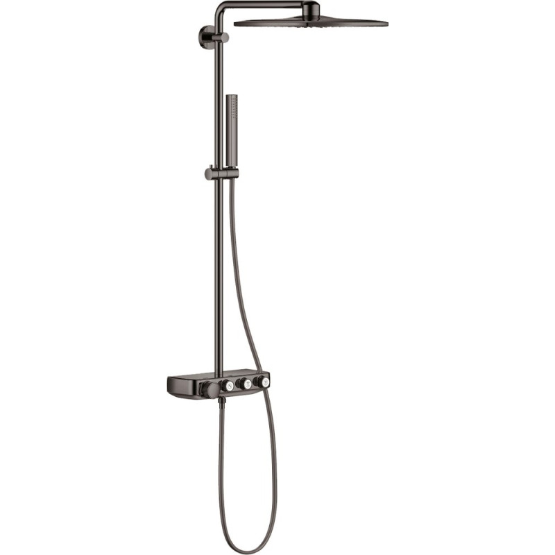 Душевая стойка Grohe Euphoria SmartControl System 310 Cube Duo 26508A00 с термостатом, темный графит