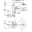Душевая стойка Grohe Rainshower System 210 27967000