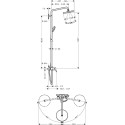 Душевая стойка Hansgrohe Croma 27222000