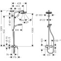 Душевая стойка Hansgrohe Crometta 160 1 Jet 27266400