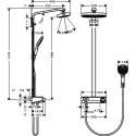 Душевая стойка Hansgrohe Raindance Select E 300 2jet 27126000 Showerpipe
