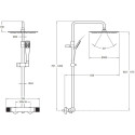 Душевая стойка Jacob Delafon Rivoli E26587-CP