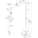 Душевая стойка Paini RS 50CR191ARQ4P3