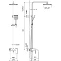 Душевая стойка Timo Selene SX-1013/03 черная
