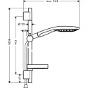 Душевой гарнитур Hansgrohe Raindance Select S 150 3iet 27803000