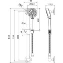 Душевой гарнитур IDDIS Oldie OLD3F70i16 бронза