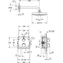 Душевой комплект Grohe Grohtherm 34726000 С ВНУТРЕННЕЙ ЧАСТЬЮ
