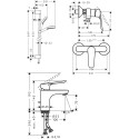 Душевой комплект Hansgrohe SET Logis E 70 (b)