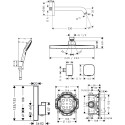 Душевой комплект Hansgrohe ShowerSelect 15763000 6 в1