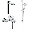Душевой комплект Hansgrohe Talis E 71740000 для ванны с душем, 4 режима