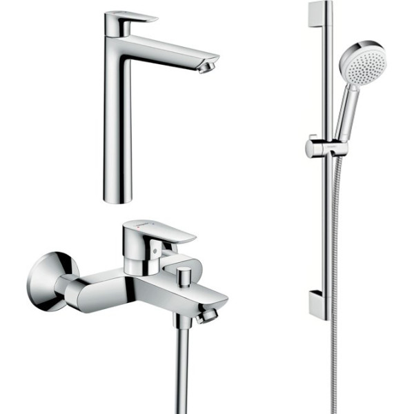 Душевой комплект Hansgrohe Talis E 71740000 для ванны с душем, 4 режима