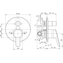 Душевой комплект Ideal Standard Alpha BD003AA С ВНУТРЕННЕЙ ЧАСТЬЮ