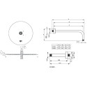 Душевой комплект Ideal Standard Ceraflex BC447AA С ВНУТРЕННЕЙ ЧАСТЬЮ