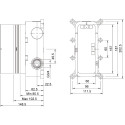 Душевой комплект Timo Petruma SX-5059/03SM с термостатом, черный