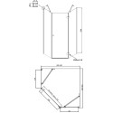 Душевой уголок Ambassador Diamond 12011111R 90х90 см
