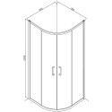 Душевой уголок Bravat Line BS090.1201A 90x90x200