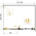 Душевой уголок Cezares Stylus Soft A 1 100/100 C Cr