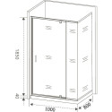 Душевой уголок Good Door Orion WTW-PD+SP-G-CH 100x80