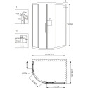 Душевой уголок Grossman Pragma PR-120SR