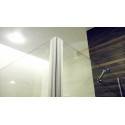 Душевой уголок GuteWetter Lux Rectan GK-003 левый 100x90 см стекло бесцветное 6-8, фурнитура хром