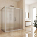 Душевой уголок Kubele DE019R4-MAT-MT 150х70 см, профиль матовый хром
