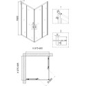 Душевой уголок Niagara Nova NG-6609-08 100x100, квадратный
