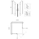 Душевой уголок Niagara Nova NG-6614-08 100x100, квадратный