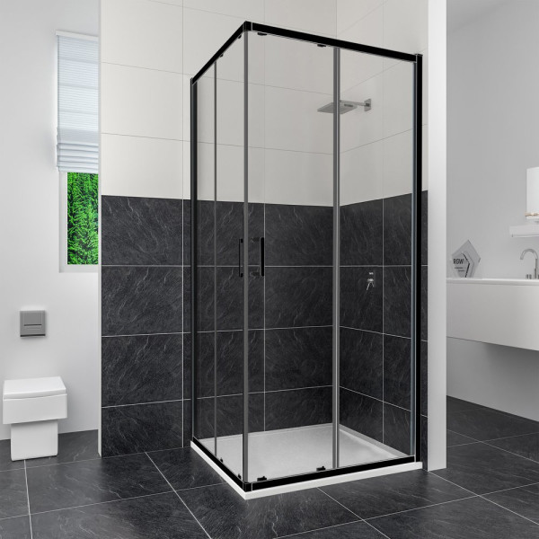 Душевой уголок RGW Classic CL-34 90х90, профиль черный