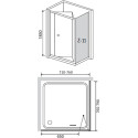 Душевой уголок RGW Classic CL-41 (710-760)x800x1850 профиль хром
