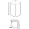 Душевой уголок RGW Classic CL-51 900x900x1850 профиль хром