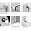 Душевой уголок Radaway EOS KDJ-B 80x100 интимато L