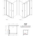 Душевой уголок Radaway EOS KDJ-B 80x100 интимато L