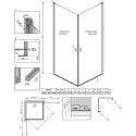 Душевой уголок Radaway Nes KDD I 100x100