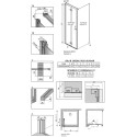 Душевой уголок Radaway Nes KDJ B 80x100 L