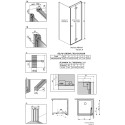 Душевой уголок Radaway Nes KDJ B 90x90 R
