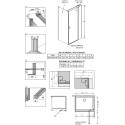 Душевой уголок Radaway Nes KDJ II 90x70 R