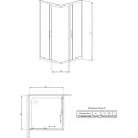 Душевой уголок Radaway Premium Plus C 90x170 прозрачное стекло