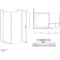 Душевой уголок Radaway Torrenta KDJ 120x80 прозрачное стекло L